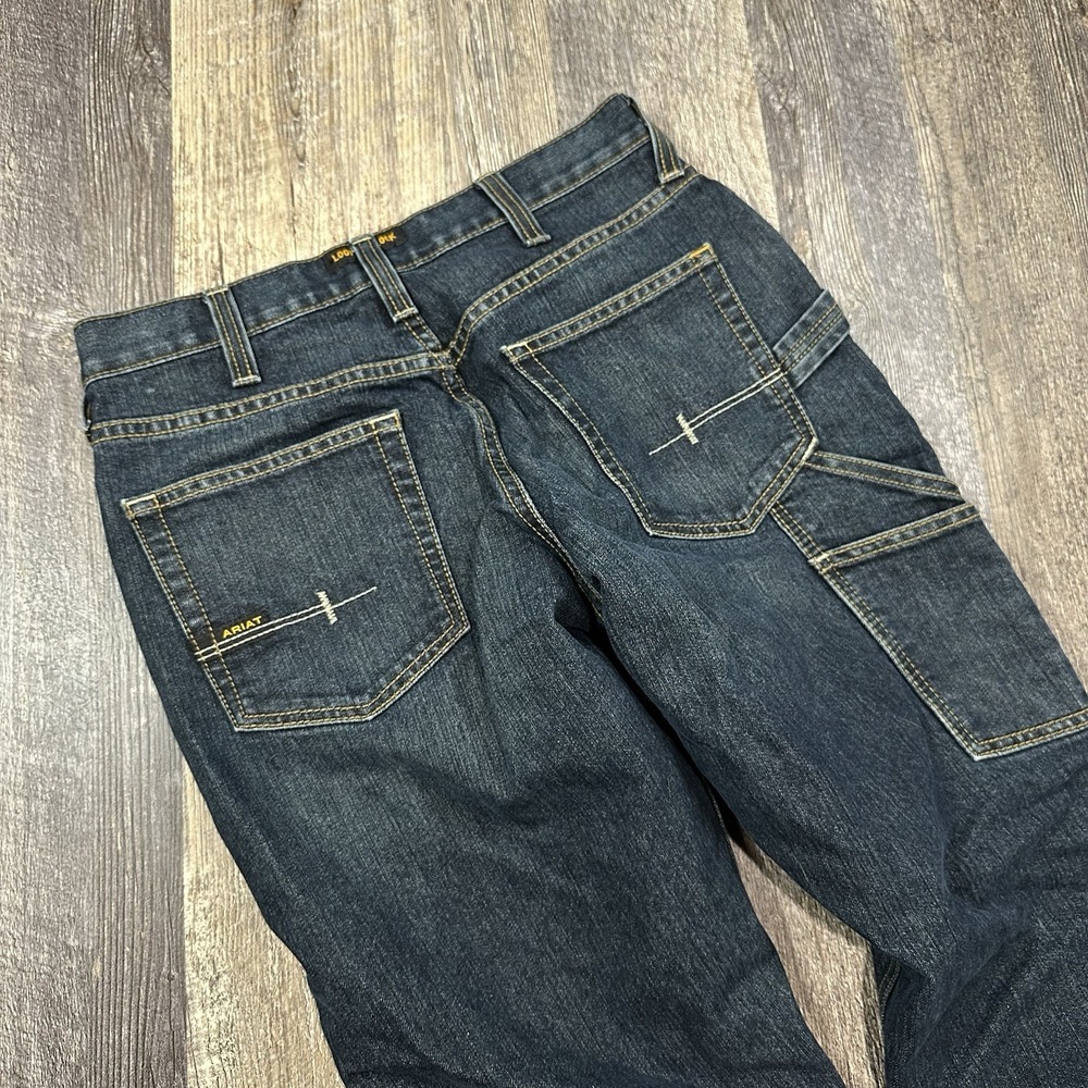 ARIAT Rebar M4 Relaxed Boot Cut Jean Phantom Carpenter Men's Size 30x30 Workwear - Picture 11 of 15